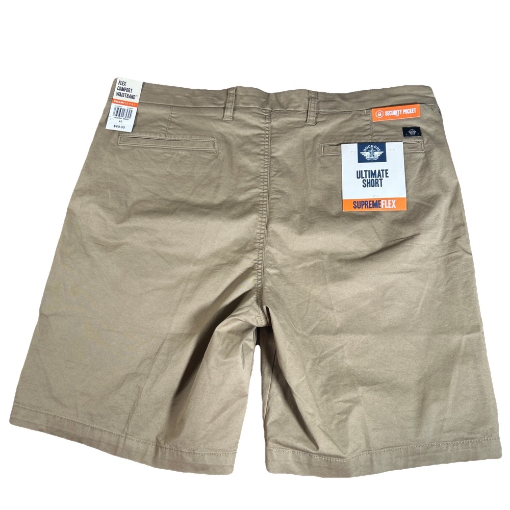 NWT Dockers Shorts Men's 40 Ultimate Supreme Flex 9" Khaki Chinos Stretch Casual - Picture 2 of 10